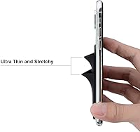 Vista 3 de Hoblaze Funda elástica para tarjetas de crédito, con bolsillo para tarjetas de crédito, funda adhesiva 3M, compatible con teléfonos inteligentes