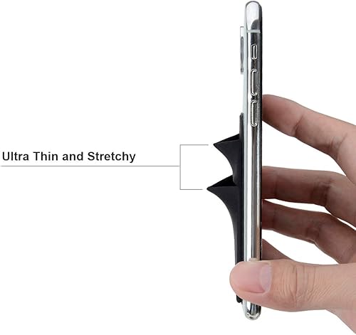 Miniatura 3 de Soporte para tarjetas de teléfono, paquete de 3 unidades, para tarjetas de crédito, funda adhesiva, bolsillo para tarjetas de identificación,