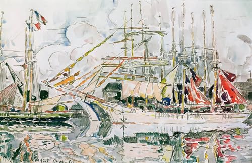 Signac Saint-Malo affiche de peinture 60x90cm style graffiti art mural