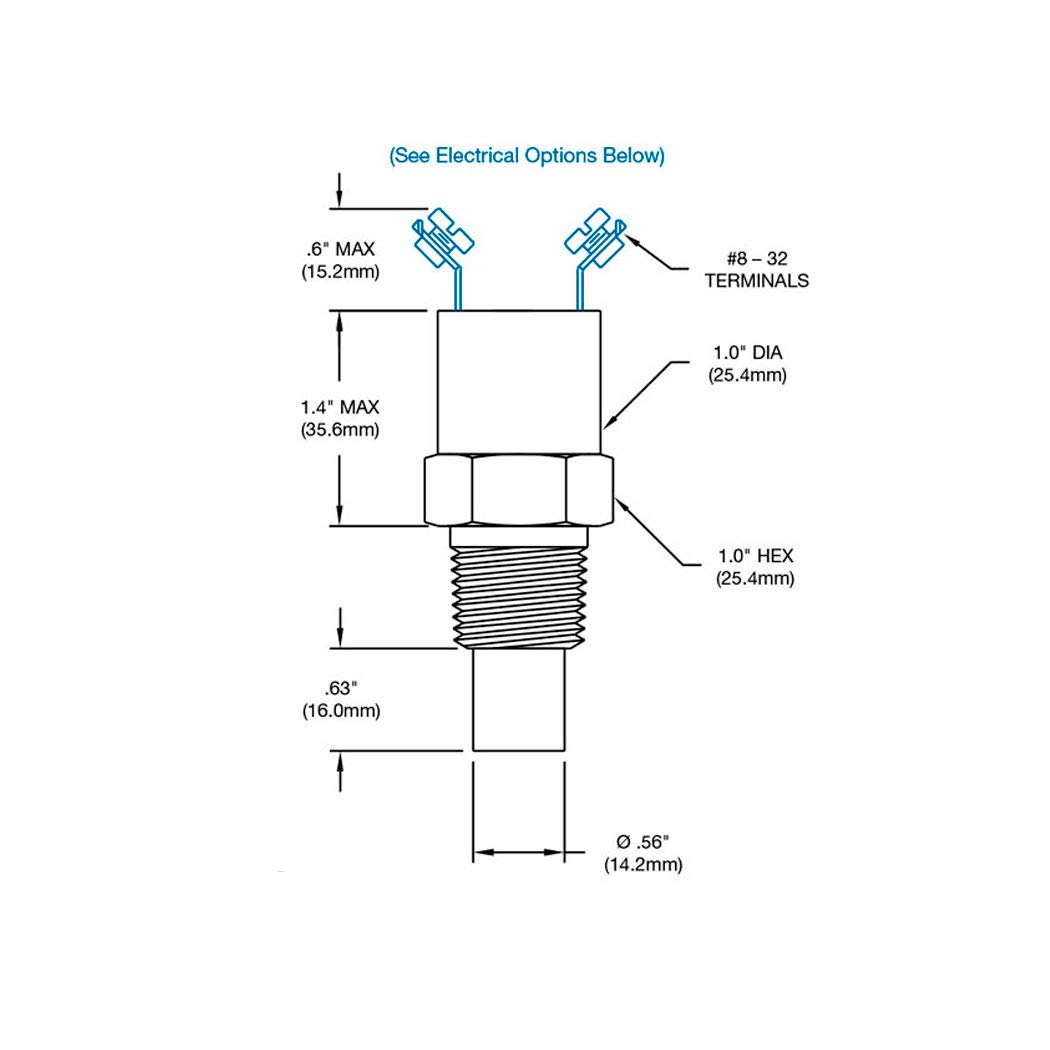 Temperature Switch TD-1C-220R | Nason Factory-Set TD Type Temperature Sensor | 1 Year Warranty!