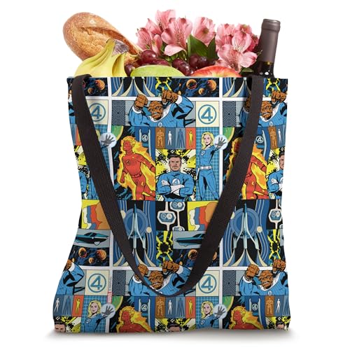 Marvel Studios The Fantastic Four Retro Collage Tote Bag miniatura 4