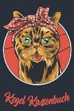  Kegel Kassenbuch: Einfaches Dokumentieren Ihres Kegelabendes - Einfaches Abrechnen dank tabellarischer Aufzeichnungsvorlagen / Katze Bandana Katzenmama