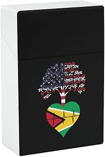 Guyana US Root Heartbeat Cigarette Case Waterproof Cigarette Holder Box Portable Flip Open Cigarette Pack
