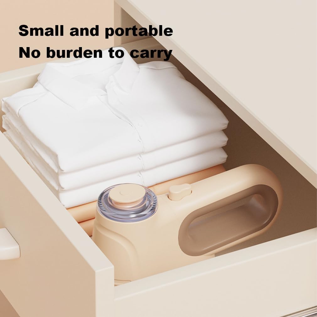 2025 Vacuum Steamer for Clothes, 1000W Portable Handheld Clothes Steamer with 50ml Tank Delivers and 4.2ft Cord, Rapid Heating - Instant Wrinkle Removing, for Travel and Car Interior Care