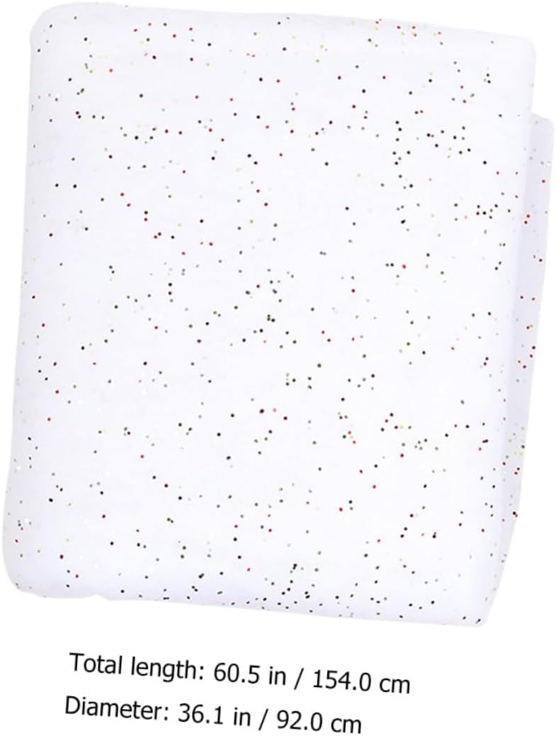 Artificial Snow Carpet 92x154cm Fake Snow Decor White for Indoor Winter Village Display
