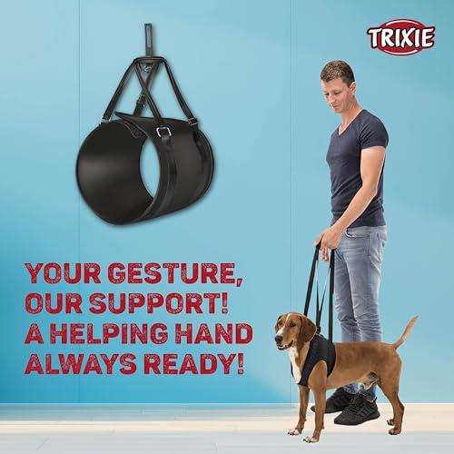 Image of TRIXIE Lifting Aid for Dogs, Support Harness (M, Walking Aid) | Support