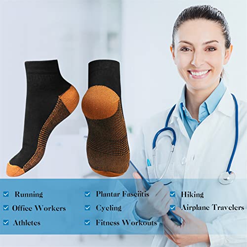 Image of Cooper Foot Compression Socks - Plantar Fasciitis Socks for Arch Ankle Support, Foot Pain Relief Circulation