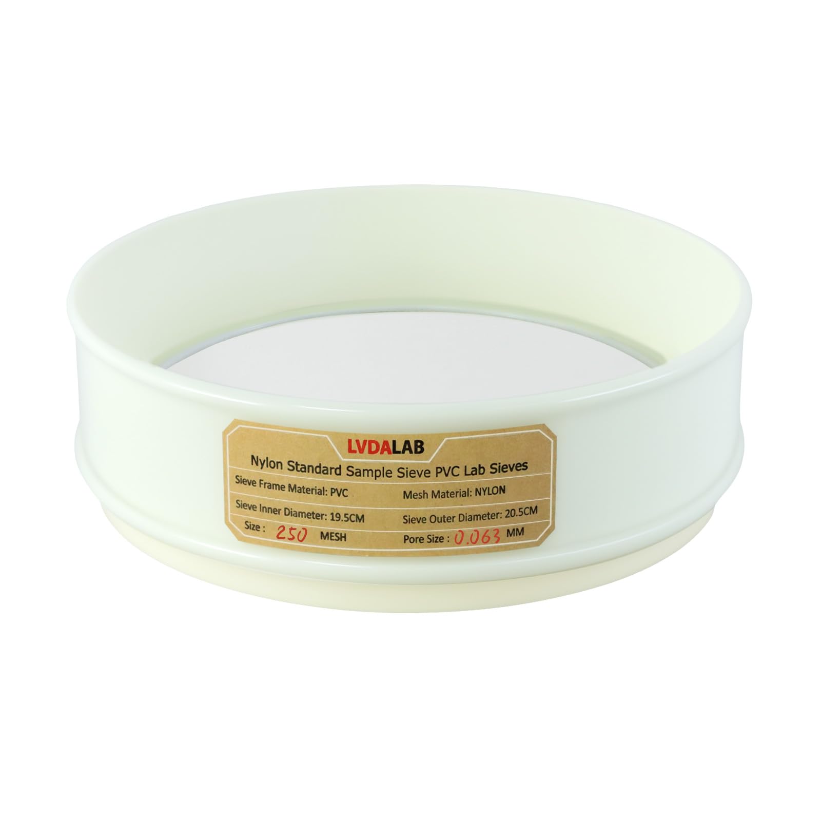 PVC Lab Sieve - 50 Mesh Nylon Screen -14 PVC Lab Sieve - 50 Mesh Nylon Screen -14