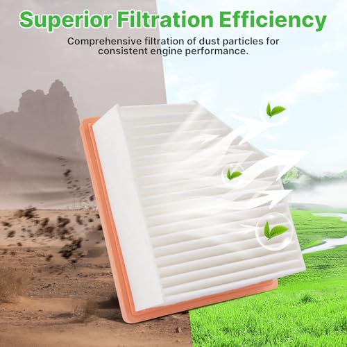 Image of 2PCS Engine Air Filter Fit for Nissan Rogue 2021 2022 2023 2024 2025 2026 2.5L Air Filter for My Car Replacement Engine Filter Automotive Accessories# 16546-6RA0A