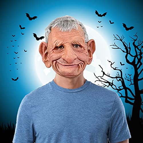 Boxwizard Realistic Old Man Mask Latex Mask for Carnival Halloween Cosplay Party Costume Masquerade