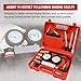 Cylinder Leak Down Tester Kit,Automotive Engine Pressure Gauges Compression Test Leakage Detector Tool Set - Light red (TU-21)