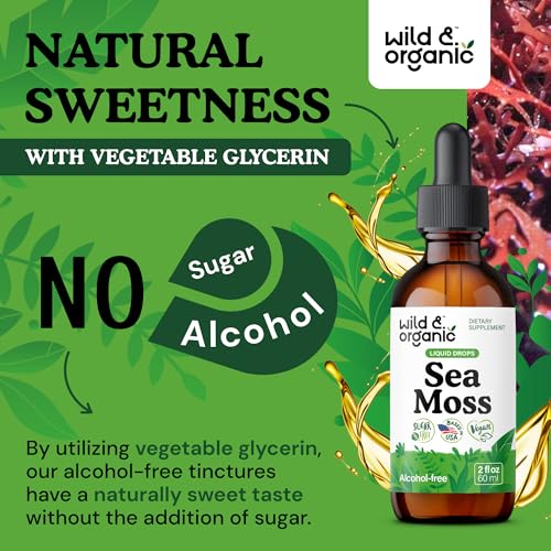 Wild & Organic Sea Moss + Bladderwrack Liquid Drops (2 fl oz, 84 servings) — view 6