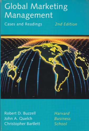 Global Marketing Management 0201542803 Book Cover