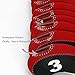 Zenesty wosofe Golf Iron Covers Set for Club Mens Elasticity Protable Selections 10pcs/lot (Black/red)