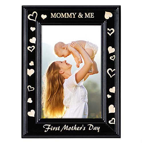 PETCEE Mother's Day Picture Frame for Mom Grandma - First Time Mom Gift for Nursery Decor Newborn Baby Shower Present Keepsake for Expecting Mothers & New Parents