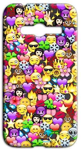 Mixroom – Coque Étui Case en TPU Silicone Souple pour Samsung Galaxy Core Prime G360 Q239 Smiley Visages pour Enseignants