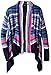 Derek Heart Big Girls' Long Sleeve Marled Stripe Jersey Open Front Cozy