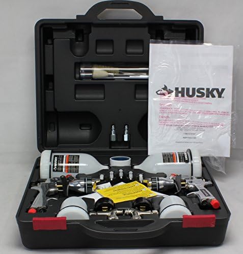 Husky HVLP and Standard Gravity Feed Spray Gun Kit