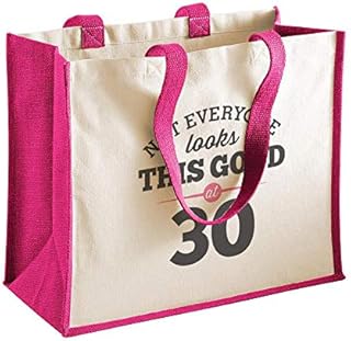 30th Birthday, Keepsake, Funny Gift, Gifts For Women, Novelty Gift, Ladies Gifts, Female Birthday Gift, Looking Good Gift, Ladies, Shopping Bag, Present, Tote Bag, Gift Idea (Fuchsia)