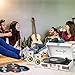 Retrolife Record Player 3 Speed Bluetooth Portable Suitcase Vinyl Player with Built-in Speakers Turntable Enhanced Audio Sound PU Leather Vintage