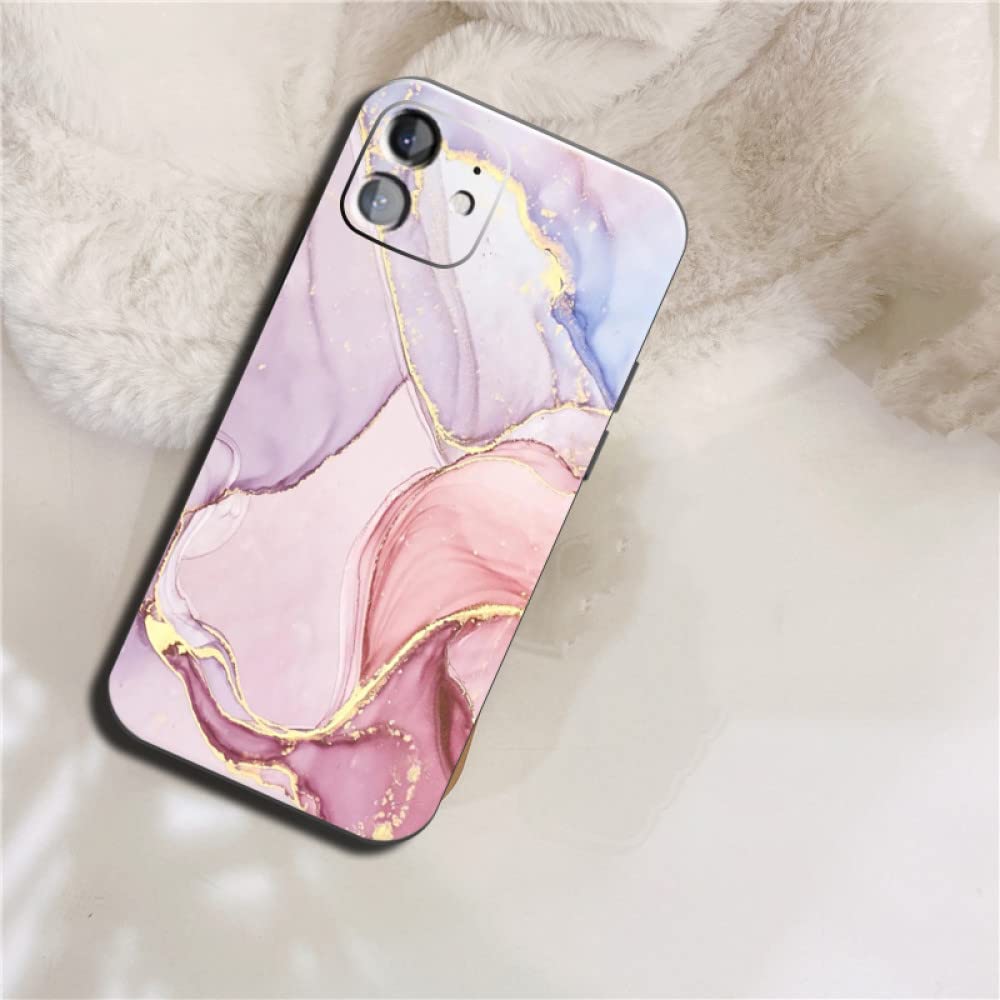 Coque de téléphone en marbre pour iPhone 12 11 Pro Max silicone