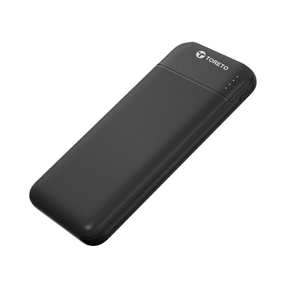 Toreto Power Aero 10 10000mAh Power Bank | 22.5W Fast Charging | 20W Type-C PD Output | Dual USB Output | LED Indicator | USB to Type-C Cable Included | Made in India | Black-image-29
