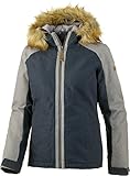 Abnehmbarer Schneefang Ziener Damen Damenskijacke Trama, Darkshadowsplash Grey Metal Ws, 42