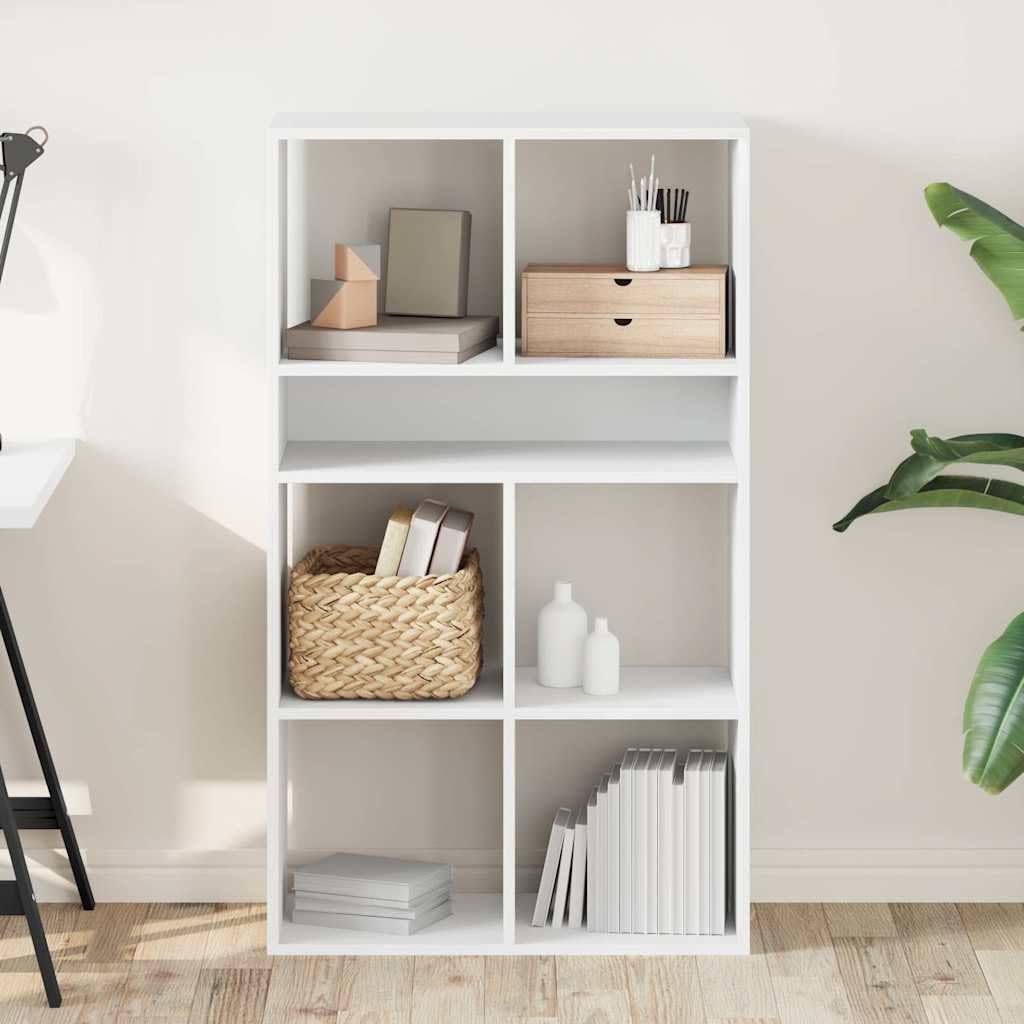 Generisch Bücherregal Weiß 66x31x112 cm Holzwerkstoff,Möbel,Regalsysteme,Bücherregale Bücherschränke-860301