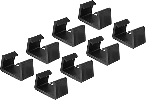 PATIKIL Clips para muebles de patio, paquete de 8 abrazaderas de sofá de ratán para sillas de mimbre para jardín al aire libre, color negro PATIKIL Clips para muebles de patio, paquete de 8 abrazaderas de sofá de ratán para sillas de mimbre para jardín al aire libre, color negro