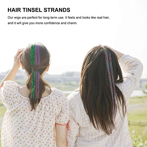 Lurrose 22 Pcs Extensões Kit Clipes Acessórios Presente para Universal Arco- Íris Cabelo Grils Exten