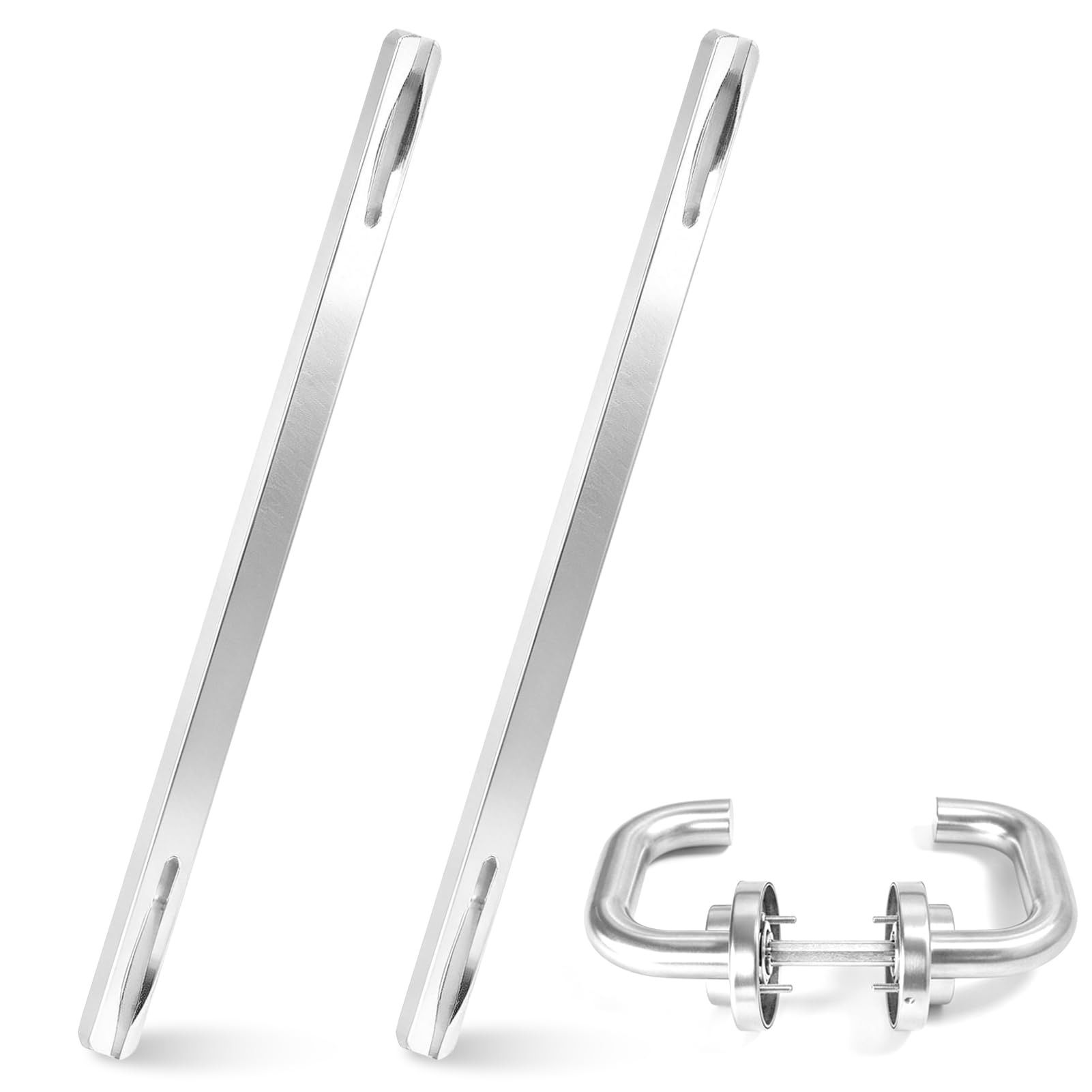 Tige De Poignée De Porte Carrée 8mm X 160mm, Lot De 2 Pênes Dormants De Remplacement En Acier Galvanisé, Tige De Fixation Solide Pour Poignée De Porte, Axe Universel Pour Serrure
