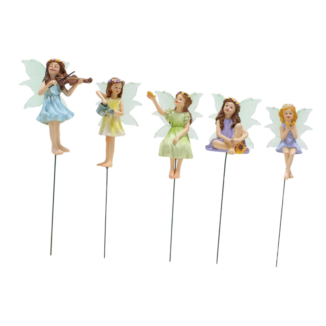 Figurines de fées pour pot de fleurs résistant aux intempéries dehors