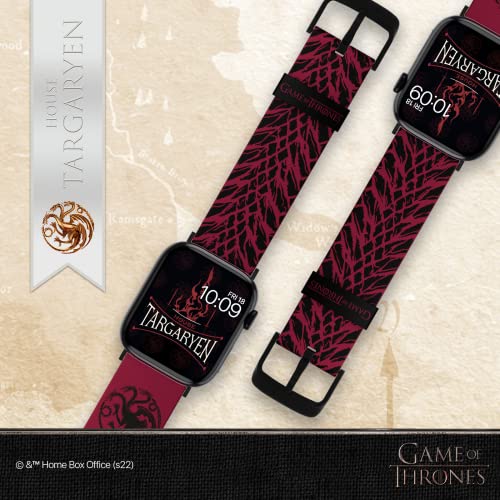 Game Of Thrones: House Targaryen Smartwatch Band - Officially Licensed, Compatible With Every Size & Series Of Apple Watch (Watch Not Included) #TOP6