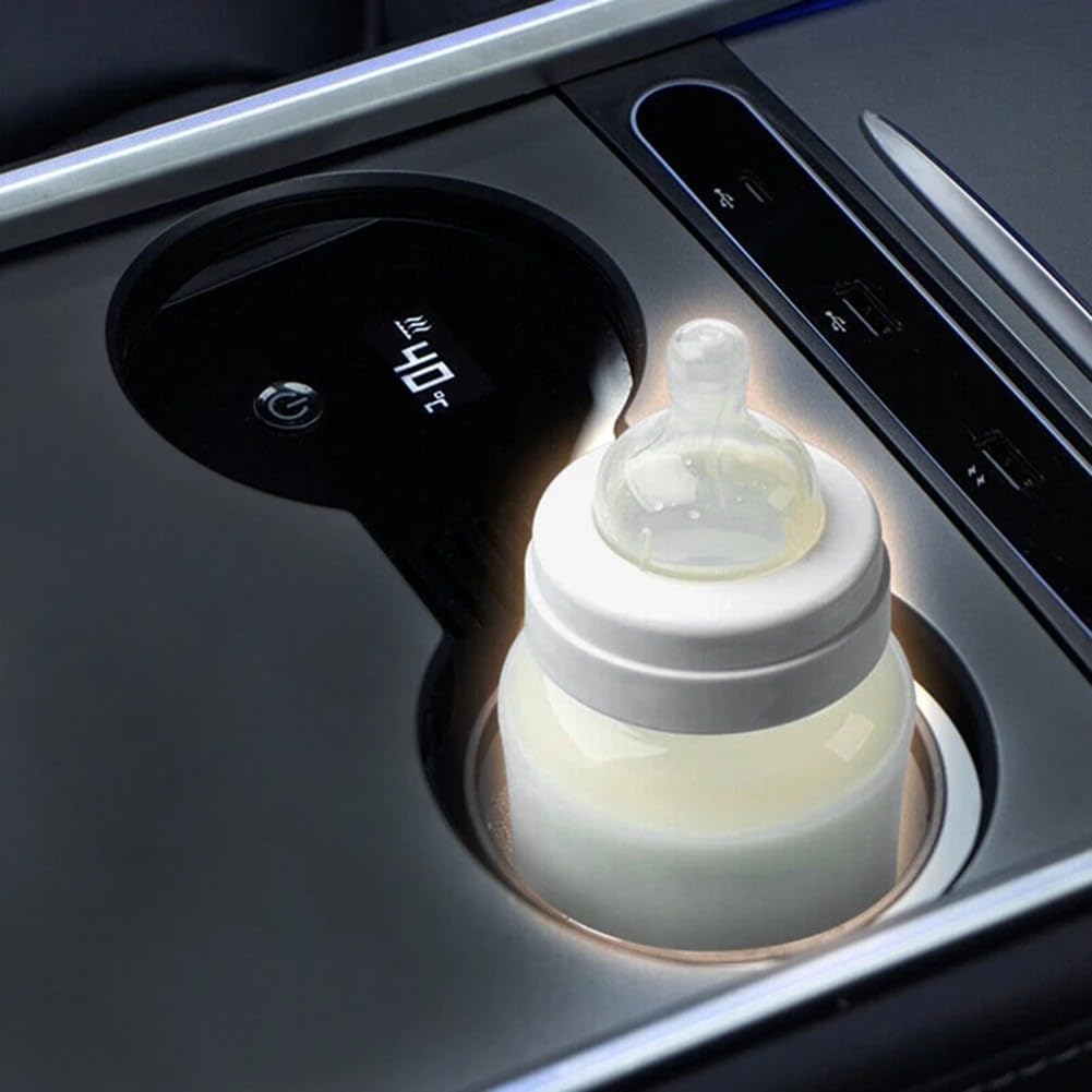 Porte-gobelet de voiture avec contrôle intelligent de la température, prise en main stable, matériau robuste, convient pour Tesla pour Model 3