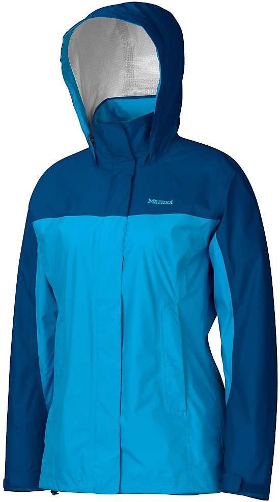Marmot Women's PreCip Lightweight Waterproof Rain Jacket, Atomic Blue/Blue Sapphire, Medium