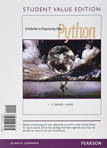 Introduction to Programming Using Python 0133020525 Book Cover