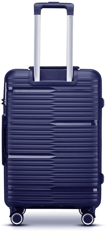Hardshell Lightweight Durable Travel Suitcase, with Quite 360 Spinner Wheels, Expandable TSA Lock Carry on Luggage, 20-Inch, Blue