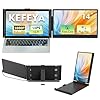 KEFEYA Extensor de pantalla para laptop, 14 pulgadas, 1080P FHD IPS, extensor de monitor de computadora portátil para oficina en casa, monitor de viaje dual para portátiles de 13 a 17.3 pulgadas