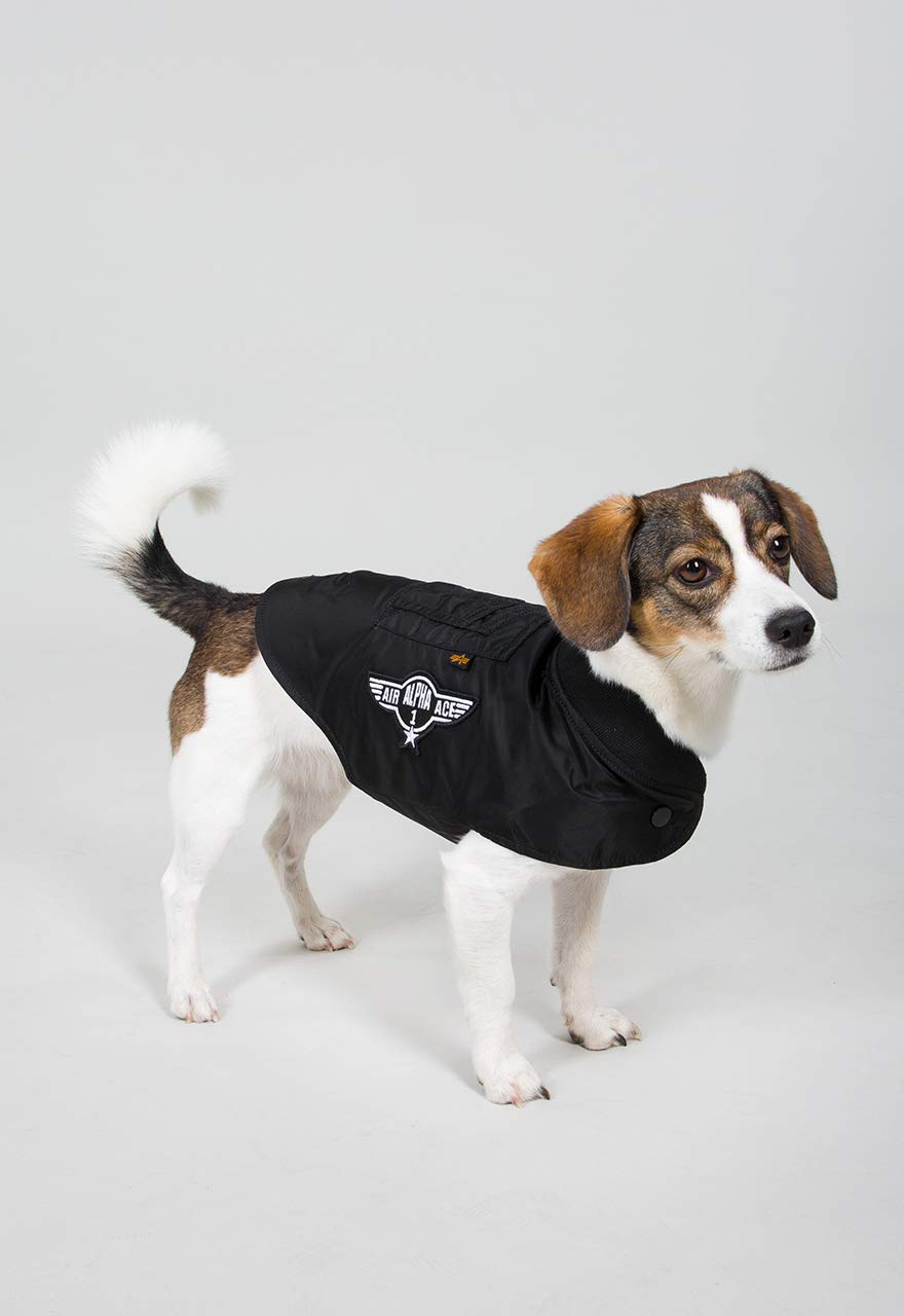 Alpha Industries Dog MA-1 Nylon Flight Jacket Fliegerjacke für Hunde Black