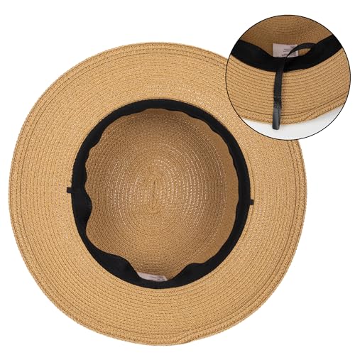 Sombrero de playa para mujer estilo Panamá M miniatura 4