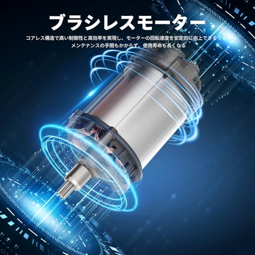 NANWEI 充電式レシプロソー マキタ18Vバッテリー対応 電動ノコギリ ブラシレスモータ― 小型電動のこぎり コードレス ストローク長15mm DIY 無段変速 安全ロック 木材・金属などの切断 2.0Ahバッテリー2個付き 3枚目
