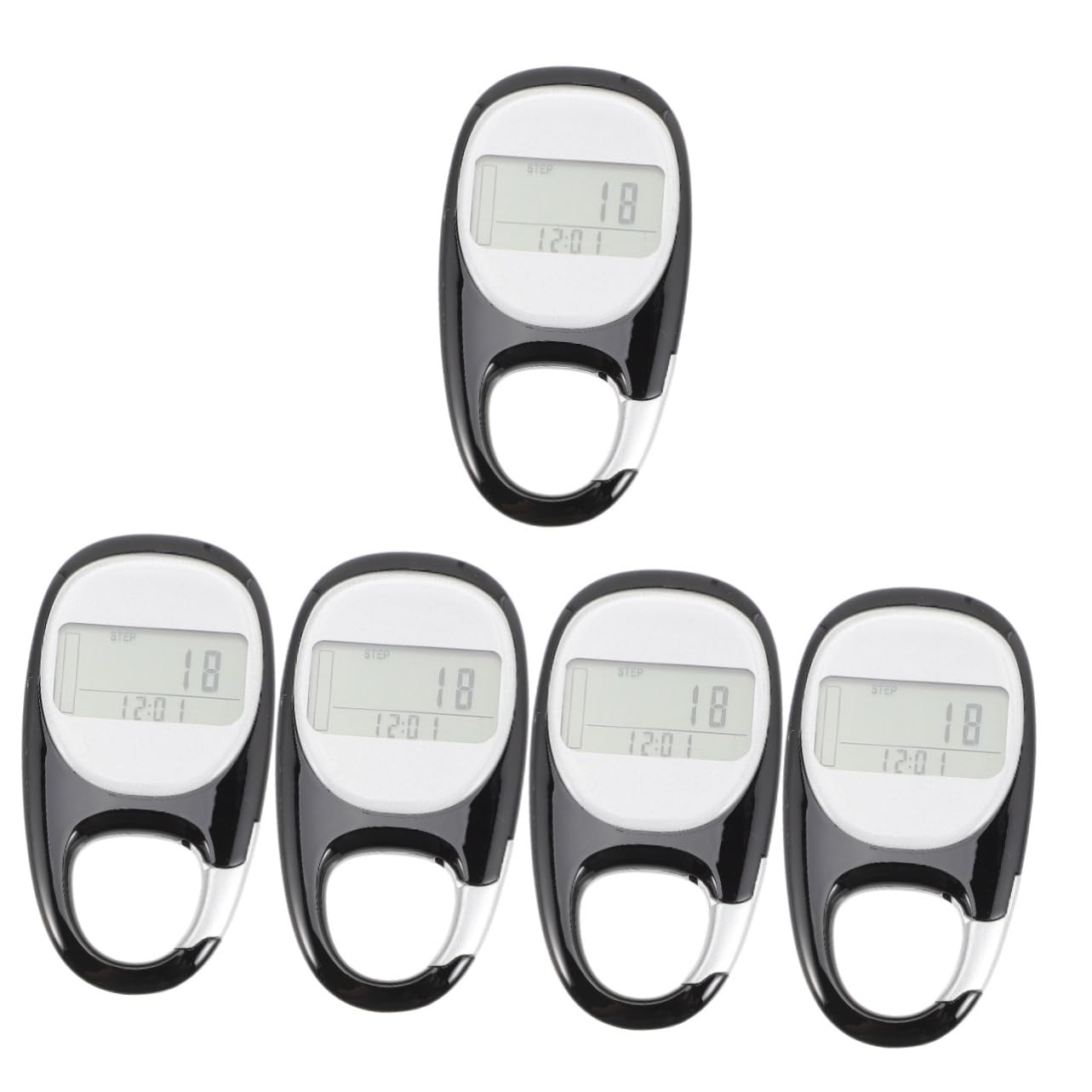 POPETPOP 5 Pièces podomètre 3D Compteur de Pas de randonnée Compteur de Marche créatif pédomètre Compteur de randonnée pédestre Compteur de Marche d'escalade à Pied comptoir Voyage Abdos