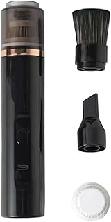 Shnbkls Aspirador Recargable para Polvo de uñas, bolígrafo Aspirador para Polvo de uñas, Mini Aspirador Potente y portátil para Polvo de uñas, bolígrafo Aspirador portátil (Black)