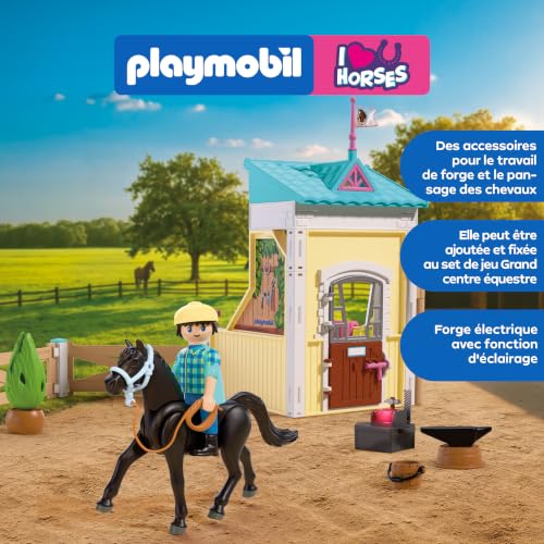 Playmobil I Love Horses / J'adore les chevaux 72131 Petite écurie avec un maréchal ferrant - vue 4