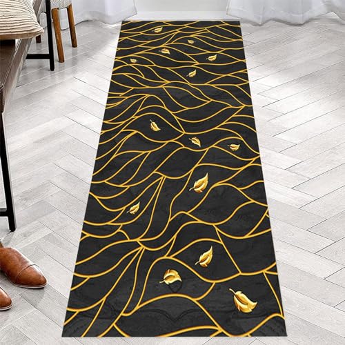 Tapis de couloir long 120x500cm lavable moderne pour décoration de maison intérieure - 2