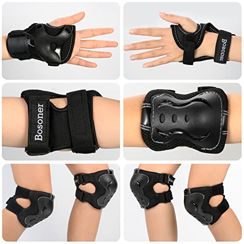 image for BOSONER Kids/Youth Knee Pad Elbow Pads Guards Protective Gear Set for 