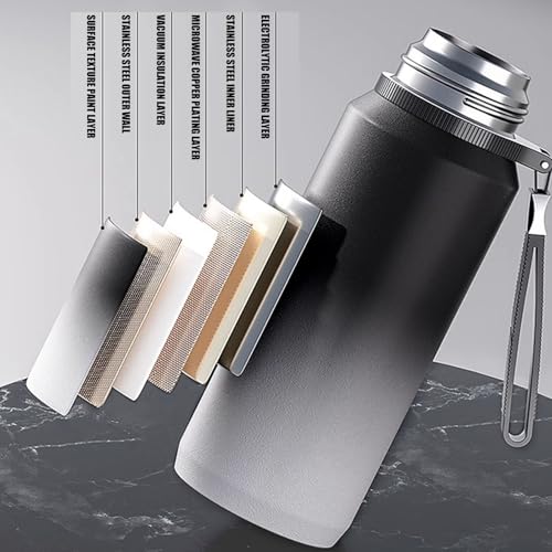 Bouteilles d'eau étanches en acier inoxydable isolées au design épuré durable