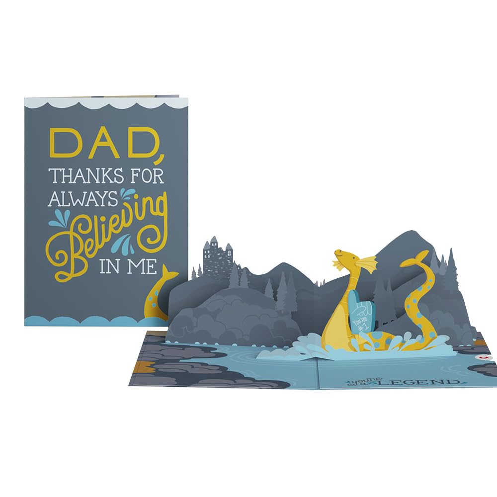 Lovepop Father's Day Pop-Up Card for Him - 3D Greeting Cards for Dad, Husband, Men - Thanks for Always Believing Me - 5" x 7" Card - Blank Notecard &
