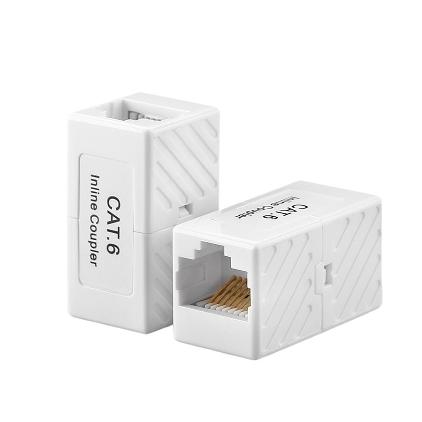 2 szt. łącznik Ethernet RJ45 Cat6, złącze Ethernet Extender
