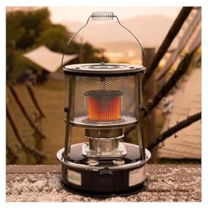 Draagbare kerosinekachel, in hoogte verstelbare binnen- en buitenverwarmers, campingkachel voor verwarming en koken, 4,6 l.